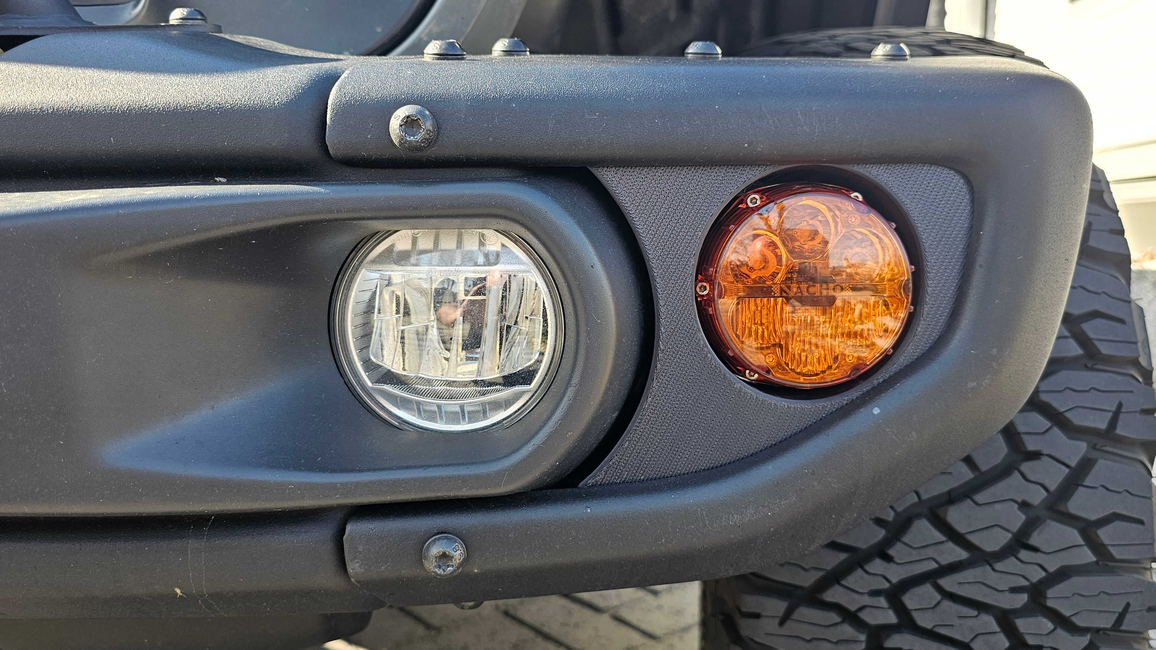 Jeep Wrangler JL steel bumper bracket for Nacho Quatro